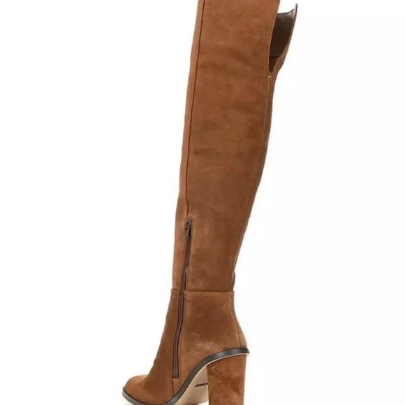GIANNI BINI Barrine Suede Block Heel Boot in Graham Cracker — 8 - Picture 4 of 5